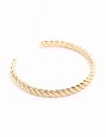 Goldair Gold Twisted Rope Wrist Cuff