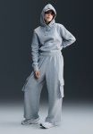 Nike Phoenix Fleece Hoodie - Dk Grey Heather sail