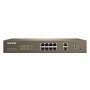 8 Port Fast Ethernet 2GE+2SFP Web Smart 123W Poe Switch