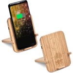 Noryoku Bamboo Wireless Charging Phone Stand - Natural
