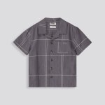 BOYS Printed Shirt - 10 Charcoal