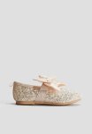 Bow-detail Ballet Pumps - Cream