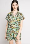 Cropped Shirt - Hawaiian Print