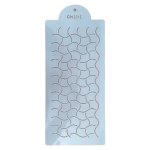 Plastic Stencil Abstract Curvy Lines 15 X 31CM