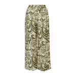 Olive & Ecru Printed Pants