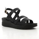 Pierre Cardin Lya Wedge Sandal - Black - 8