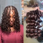 Sharopul Synthetic Hair: French Loose Curl Crochet Hair Extensions 30.48 Cm Length Short Boho Box Braids Spiral Curls Gender Neu