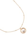 Goldair Gold Butterfly In Circle Pendant Necklace