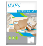 Unitac 45UP Laser Inkjet White Barcode & Mailing Lls 45 Up - 100 Sheets