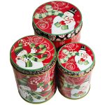 Christmas Snowman’s Sweet Tins Set Of 3