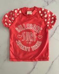 Billabong Orange Heart Rash Vest 0 3M