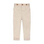 School Uniform Pant Boys Baggy Twill Suit Pants Formal Flat Front Straight Trousers Fashion Elastic Waist Casual Pants Khaki