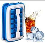 No Spill Ice Cube Tray Plastic Ice Cube Tray Blue Pack Of 1