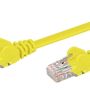 Linkqnet RJ45 CAT5E Anti-snag Moulded Pvc Network Flylead - Yellow - 10M