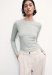Ribbed Modal-blend Top - Sage Green