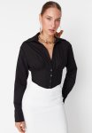 Crop Lined Corset - Black