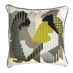 Abstract Leopard Blocks Velvet Scatter Cushion Cover