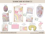Cot Duvet Bedding Rainbow Crabby With Bunny Set