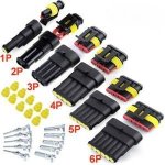 WATERPROOF CONNECTORS - 6 Pin 1 Set