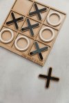 Wooden Game : Noughts And Crosses - Afrikaans