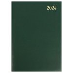 H 2024 A4 Diary Green No Perimeter Stitch 432011 P U 6007175061652