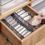 Freestanding Portable Closet Organizer System With Closed Storage - Lightweight Underwear Socks Ties & Accessories Fabric Storag