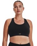 Women's Ua Smartform Rush Mid Sports Bra - Black LG