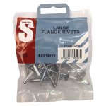 Safetop Large Flange Rivets 25 Pieces 4.8 X 15MM