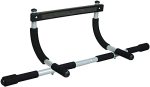 Iron Gym Pull Up Bars - Total Upper Body Workout Bar For Doorway Adjustable Width Locking No Screws Portable Door Frame Horizont