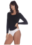 Boody Long Sleeve Top Black Medium