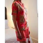 Pj Set In Bag Short Orange Pink Tiger