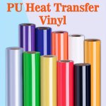 Premium Pu Heat Transfer Vinyl Iron-on Htv Sheets For T-shirts & Fabrics - Multi-color Pack Easy Cut & Weed Durable & Machine Wa