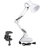Torchstar Metal Desk Lamp With Clamp Swing Arm Architect Adjustable Gooseneck Table Lamp Clip Desk Lights For Home Office Work S