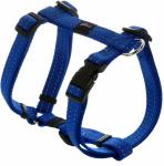 Rogz Utility Medium 16mm Snake Dog H-harness Blue Reflective