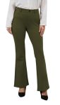 Vimpep Fleece Lined Work Pants Women Warm Winter Thermal High Waist Pull On Stretchy Yoga Dress Pants Flare Leggings For Cold We