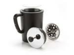 1LITRE Thermal Coffee Plunger With Chrome Lid And Glass Inner