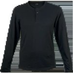 145G Henley Long Sleeve T-Shirt Mens