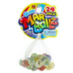 Glass Marbles 24-PACK Type May Vary