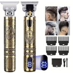 Professional Hair Clipper Electric Shaver With LED Display Hair Clipper Beard Trimmer Usb-c Charging Cordless Long Hair Trimmer