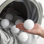 4PCS Reusable Laundry Balls - Softens Fabric Reduces Wrinkles & Prevents Rolling - Essential Washing Machine Accessories For Hom
