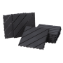 Interlocking Waterproof Outdoor Floor Tiles For Patio & Pool 9-PACK