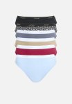 Jockey 6 Pack Value Print French Cut - Taupe red black Shadow black grey blue