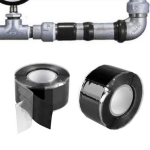 Self-fusing Silicone Repair Tape - Waterproof High Temp Resistant Leak Stopper For Pipes & Ducts Easy Cut To Size