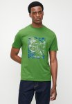 Ben Sherman Exploded Scooter Foil Print - Elm Green