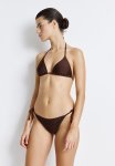 Padded Triangle Bikini Top - Dark Brown