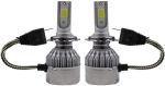 C6 H7 7200LM 72W LED Car Headlight Kit With Built-in Cooling Fan - 2 Bulbs