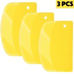 3PCS Set Flexible Dough & Pastry Scrapers - Food-grade Plastic Multi-use Kitchen Tools For Baking Decorating & More Baking Tools