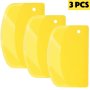 3pcs Set Flexible Dough & Pastry Scrapers - Food-Grade Plastic Multi-Use Kitchen Tools For Baking Decorating & More Baking Tools Cookie Cutters For Baking