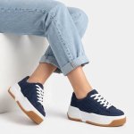 FILA Sangria Canvas Sneaker - Dark Denim - 8