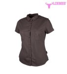 Ladies Plain Pocket Blouse - Taupe - 3XL